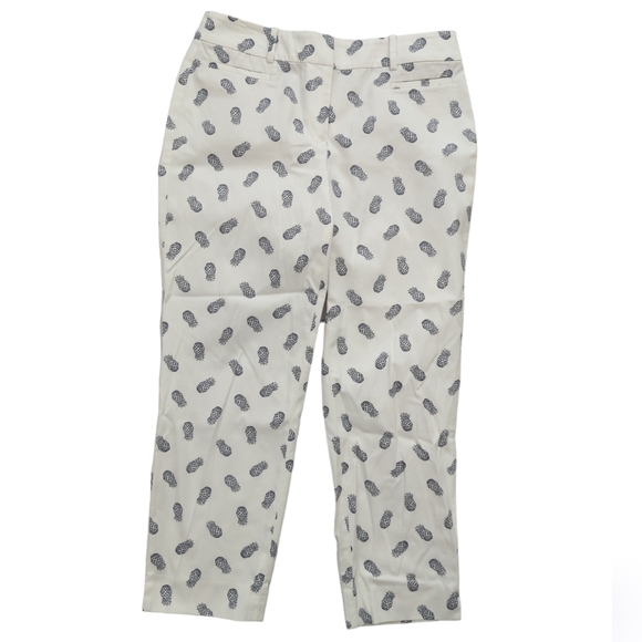 Talbots The Perfect Crop Curvy, pineapple chino pants, size 4 - Picture 1 of 10